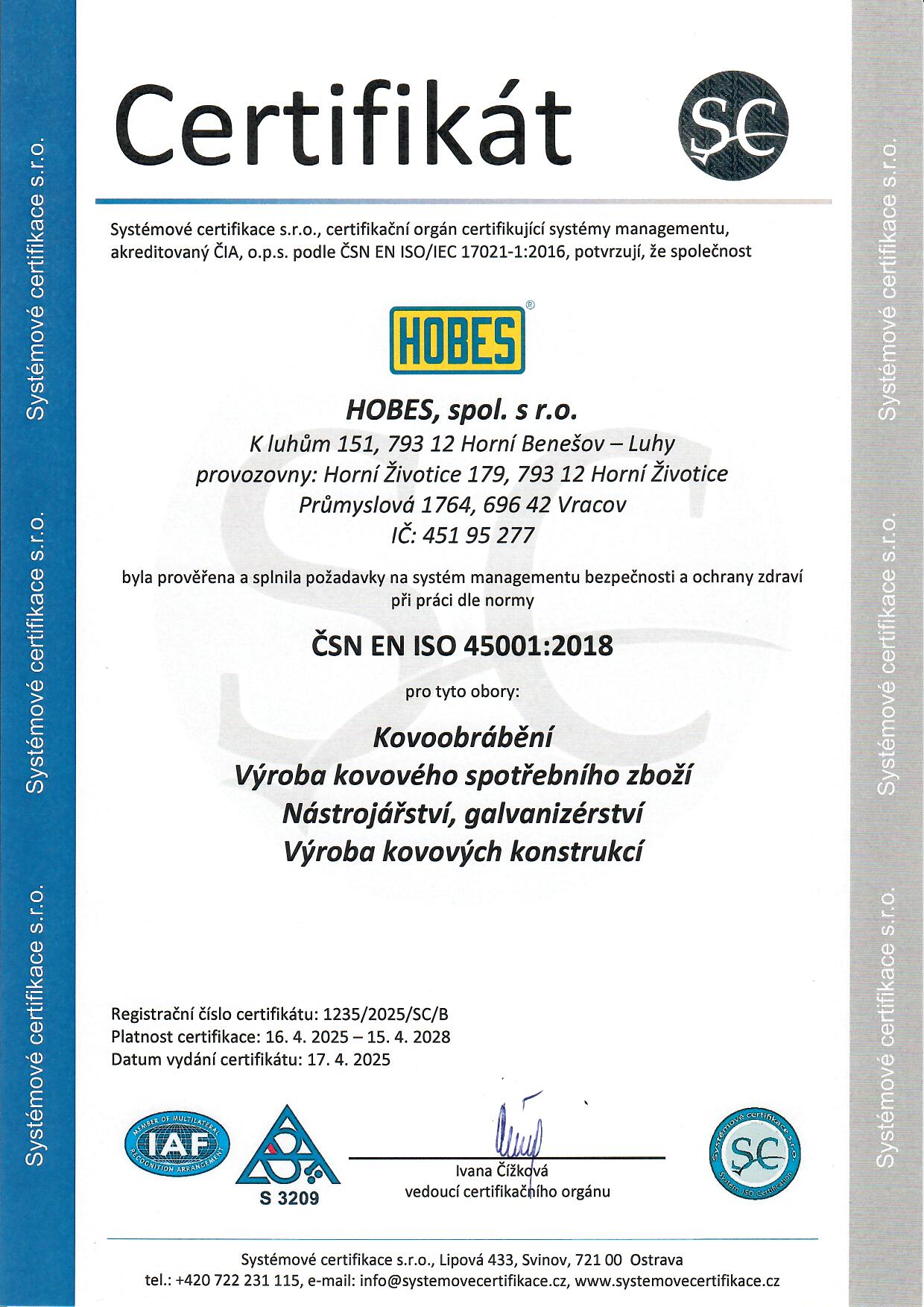 ČSN EN ISO 45001:2018